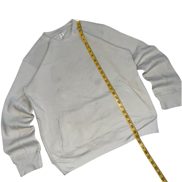 ALO Yoga Men's Beige Crewneck Sweater Size L - Picture 3 of 7